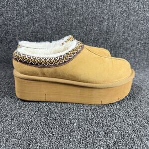 Rock And Candy By Zigi Tan Brown Slip On Platform Clog Size 7.5